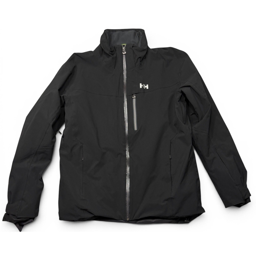 Helly Hansen Jacket Mens L Black Swift 4.0 Ski Snow Helly Tech Performance